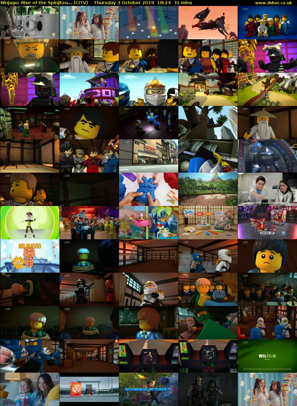 Ninjago: Rise of the Spinjitzu... (CITV) Thursday 3 October 2019 18:24 - 18:55