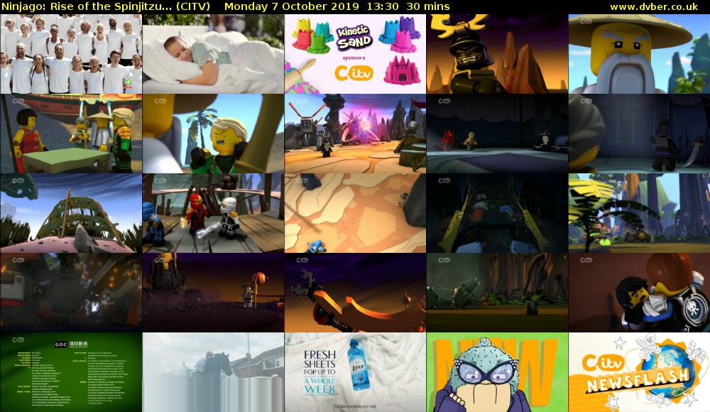 Ninjago: Rise of the Spinjitzu... (CITV) Monday 7 October 2019 13:30 - 14:00
