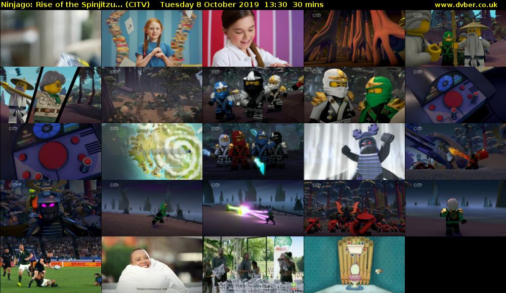Ninjago: Rise of the Spinjitzu... (CITV) Tuesday 8 October 2019 13:30 - 14:00