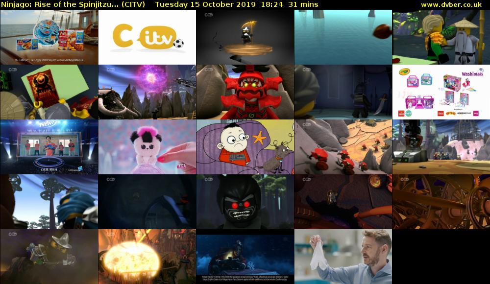 Ninjago: Rise of the Spinjitzu... (CITV) Tuesday 15 October 2019 18:24 - 18:55
