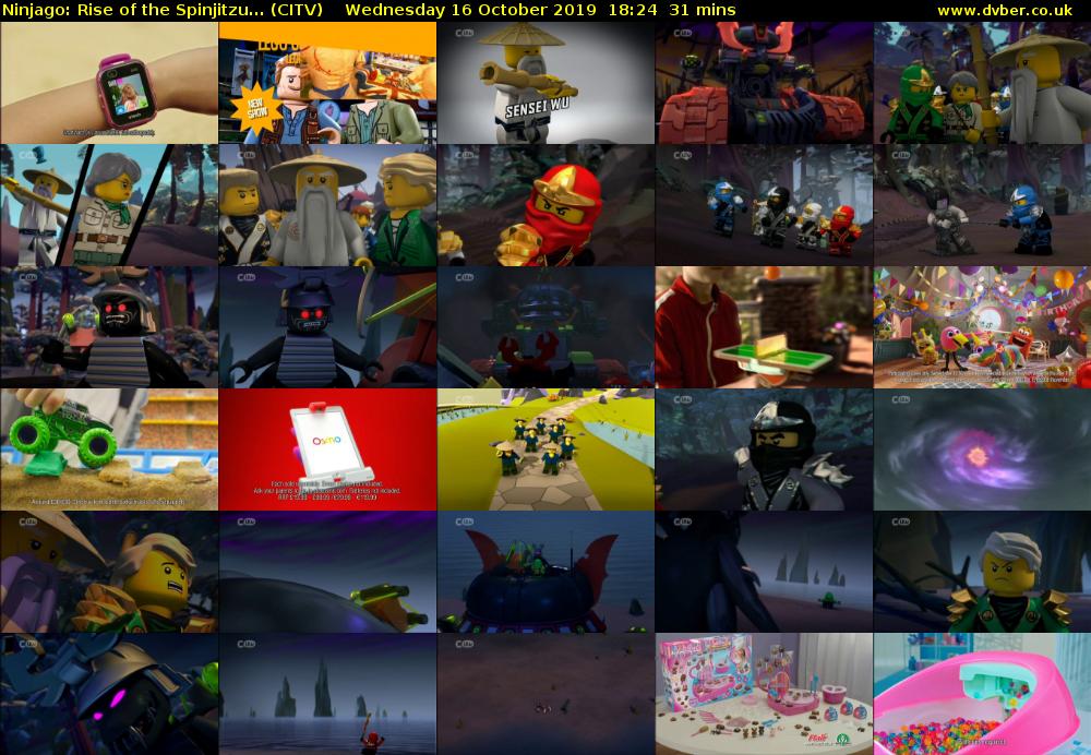 Ninjago: Rise of the Spinjitzu... (CITV) Wednesday 16 October 2019 18:24 - 18:55