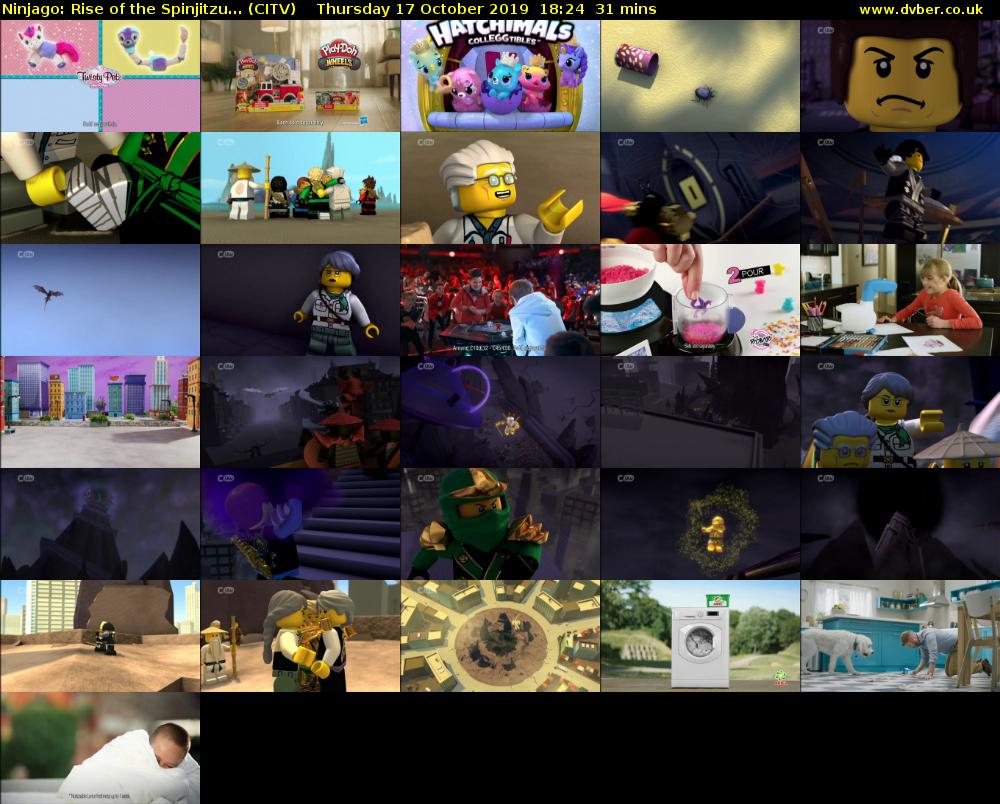 Ninjago: Rise of the Spinjitzu... (CITV) Thursday 17 October 2019 18:24 - 18:55