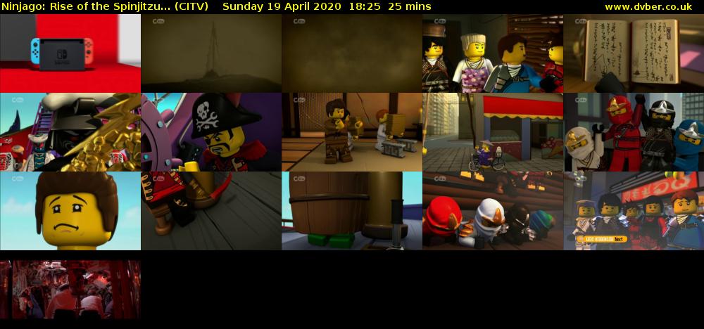Ninjago: Rise of the Spinjitzu... (CITV) Sunday 19 April 2020 18:25 - 18:50