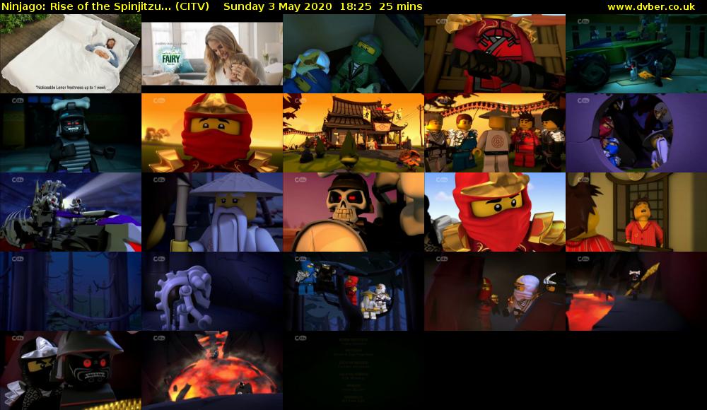Ninjago: Rise of the Spinjitzu... (CITV) Sunday 3 May 2020 18:25 - 18:50