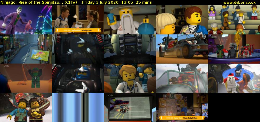 Ninjago: Rise of the Spinjitzu... (CITV) Friday 3 July 2020 13:05 - 13:30