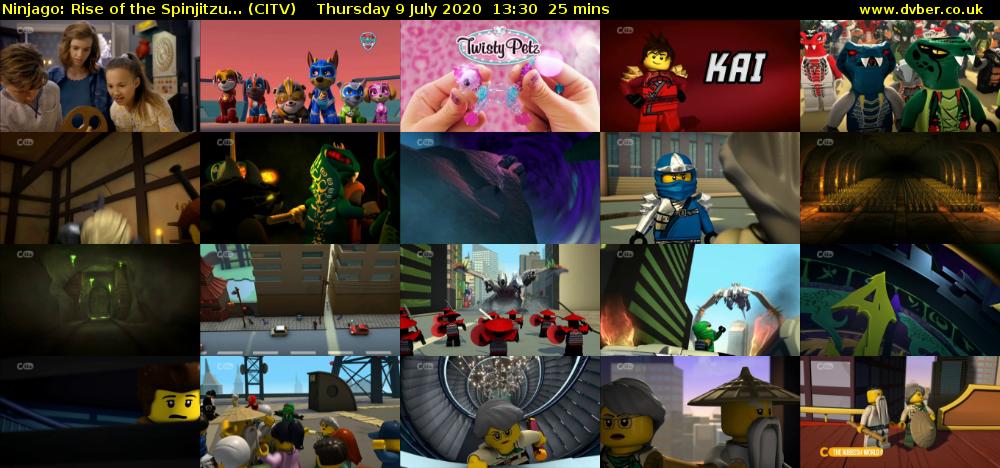 Ninjago: Rise of the Spinjitzu... (CITV) Thursday 9 July 2020 13:30 - 13:55