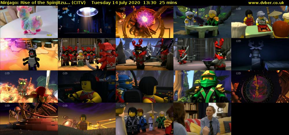 Ninjago: Rise of the Spinjitzu... (CITV) Tuesday 14 July 2020 13:30 - 13:55