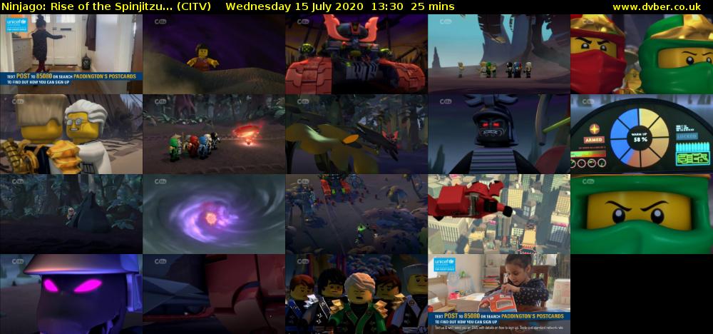 Ninjago: Rise of the Spinjitzu... (CITV) Wednesday 15 July 2020 13:30 - 13:55