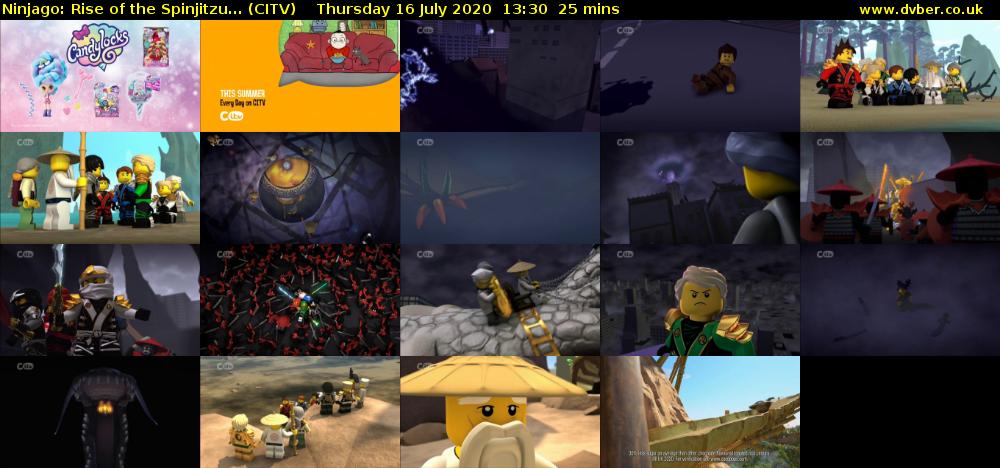 Ninjago: Rise of the Spinjitzu... (CITV) Thursday 16 July 2020 13:30 - 13:55