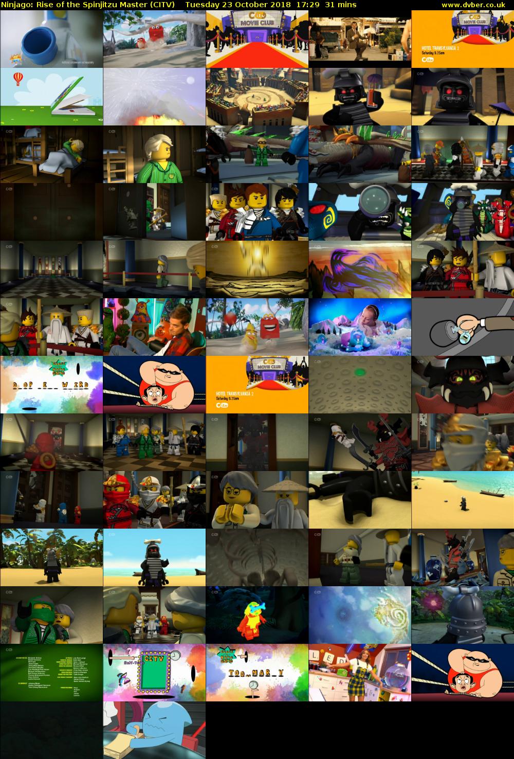 Ninjago: Rise of the Spinjitzu Master (CITV) Tuesday 23 October 2018 17:29 - 18:00
