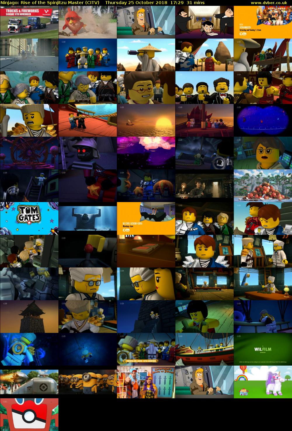Ninjago: Rise of the Spinjitzu Master (CITV) Thursday 25 October 2018 17:29 - 18:00