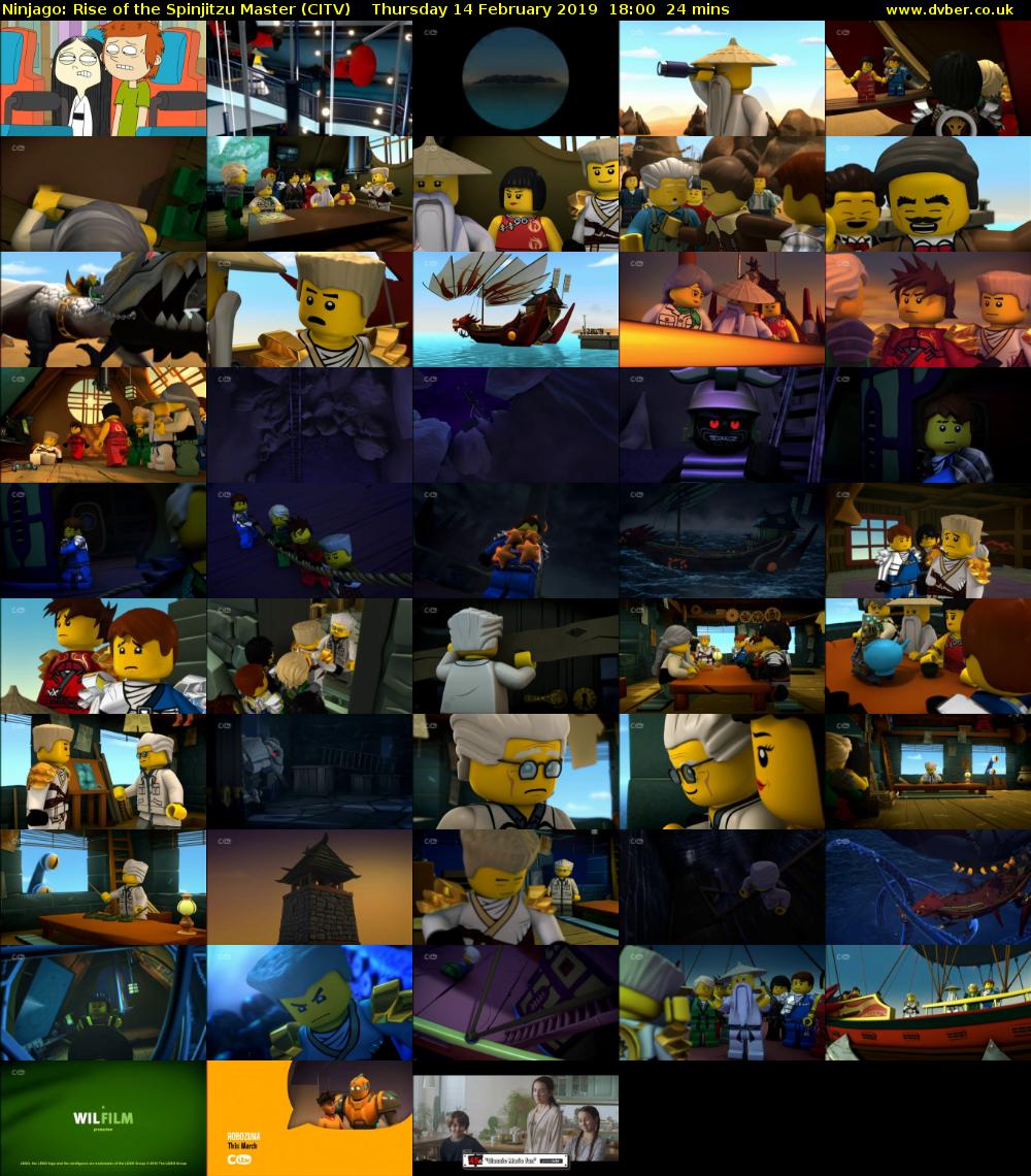 Ninjago: Rise of the Spinjitzu Master (CITV) Thursday 14 February 2019 18:00 - 18:24