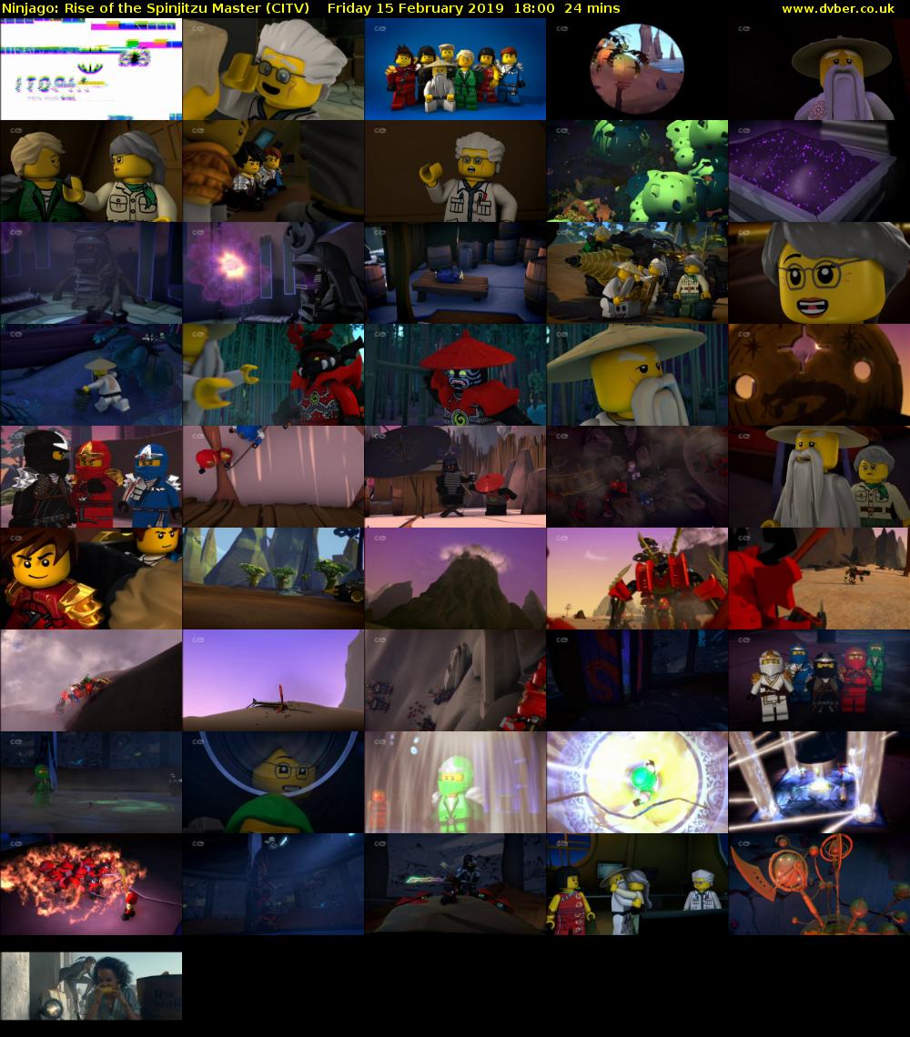 Ninjago: Rise of the Spinjitzu Master (CITV) Friday 15 February 2019 18:00 - 18:24