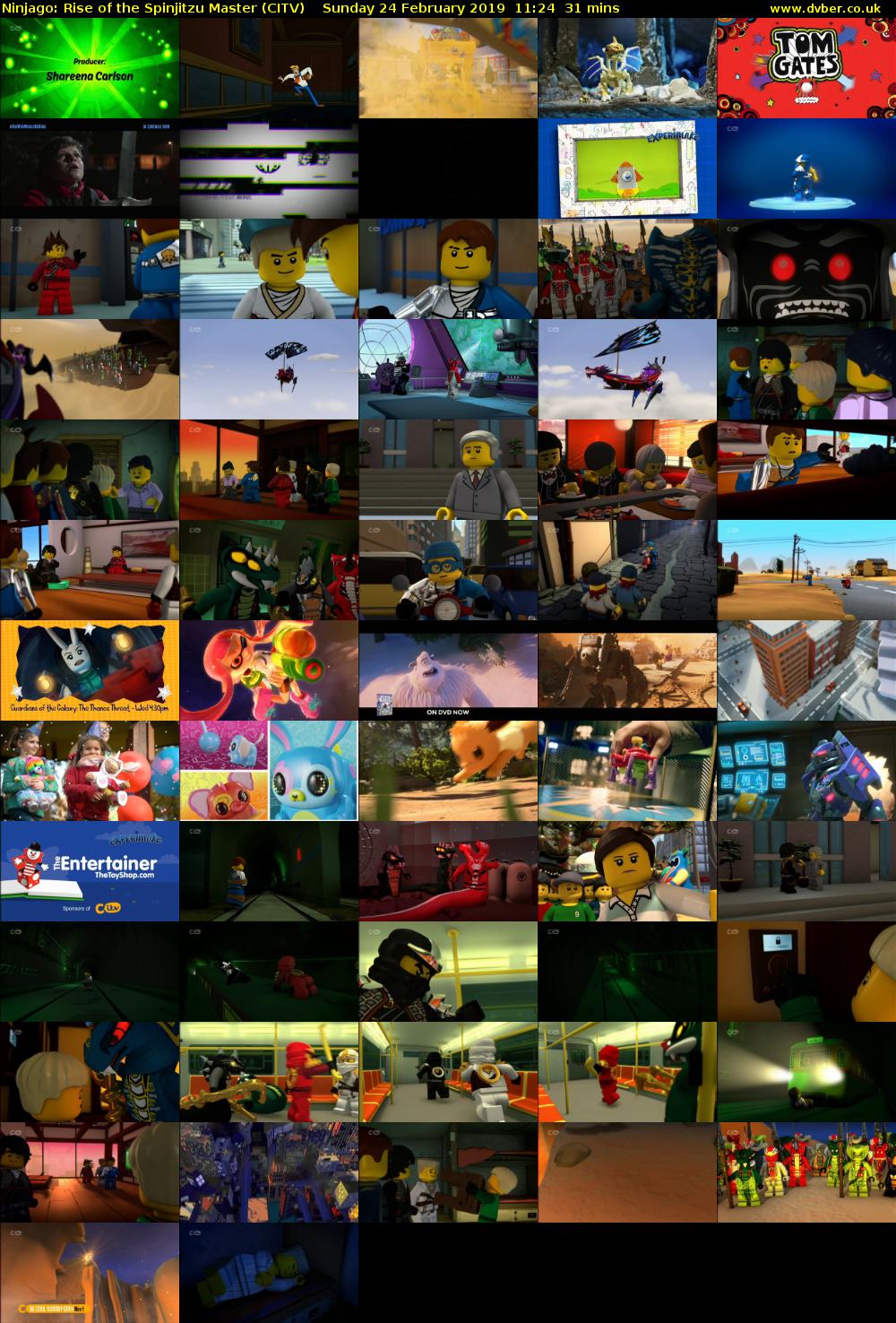 Ninjago: Rise of the Spinjitzu Master (CITV) Sunday 24 February 2019 11:24 - 11:55