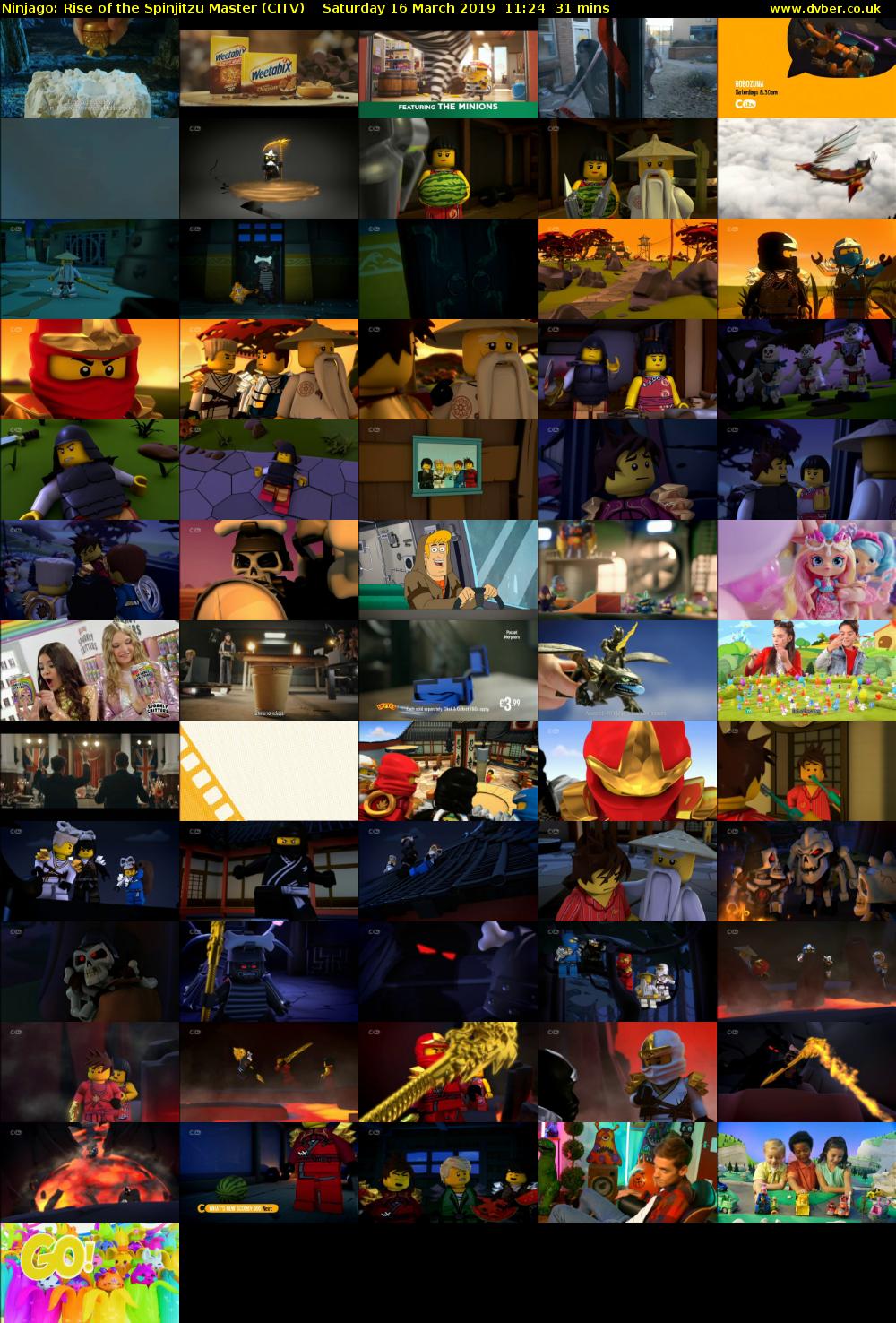 Ninjago: Rise of the Spinjitzu Master (CITV) Saturday 16 March 2019 11:24 - 11:55
