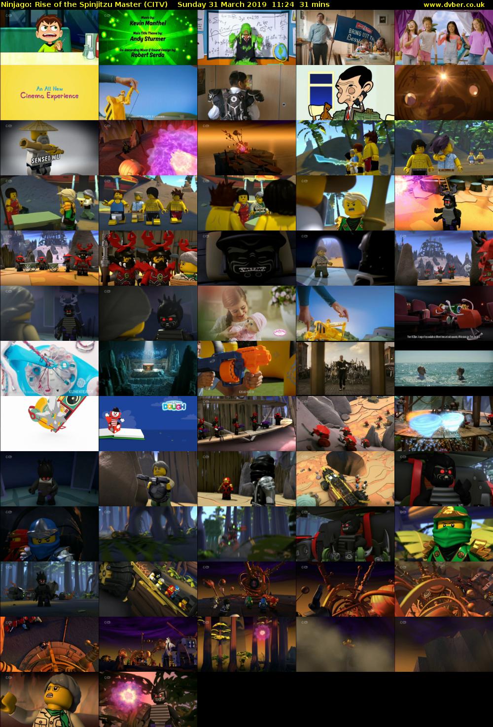 Ninjago: Rise of the Spinjitzu Master (CITV) Sunday 31 March 2019 11:24 - 11:55