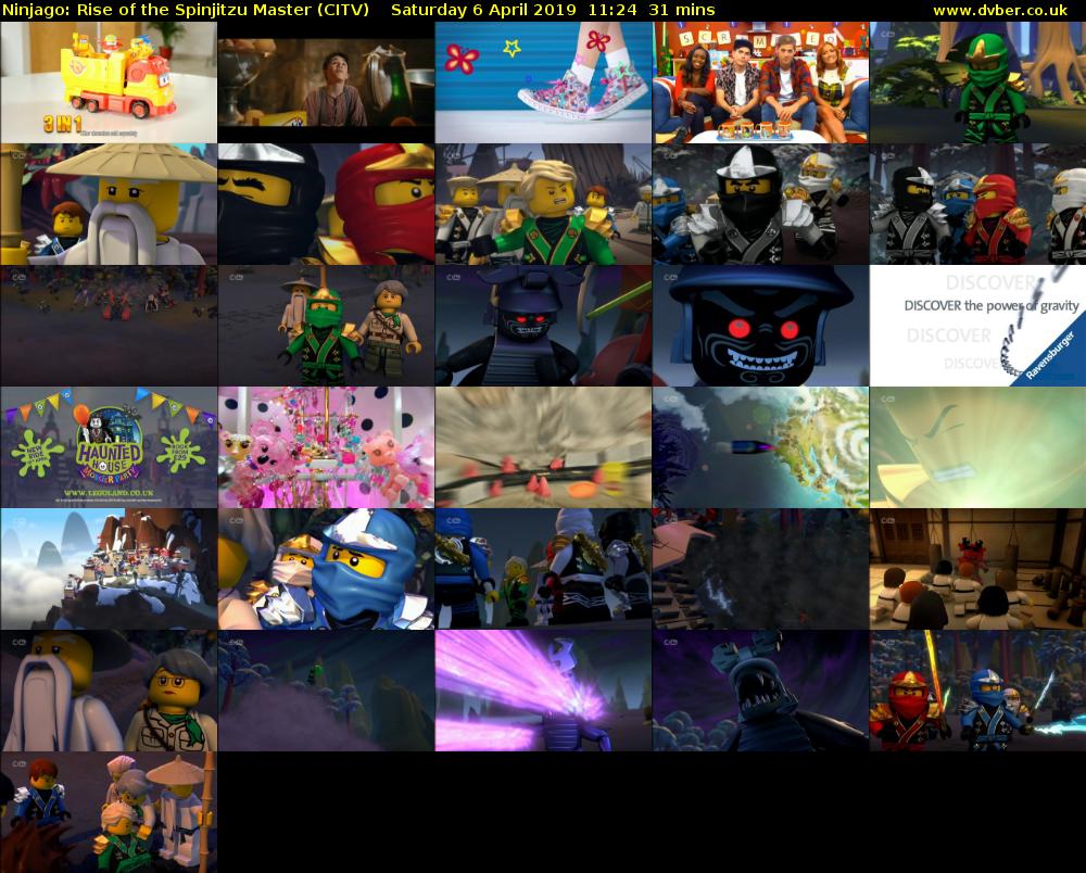 Ninjago: Rise of the Spinjitzu Master (CITV) Saturday 6 April 2019 11:24 - 11:55