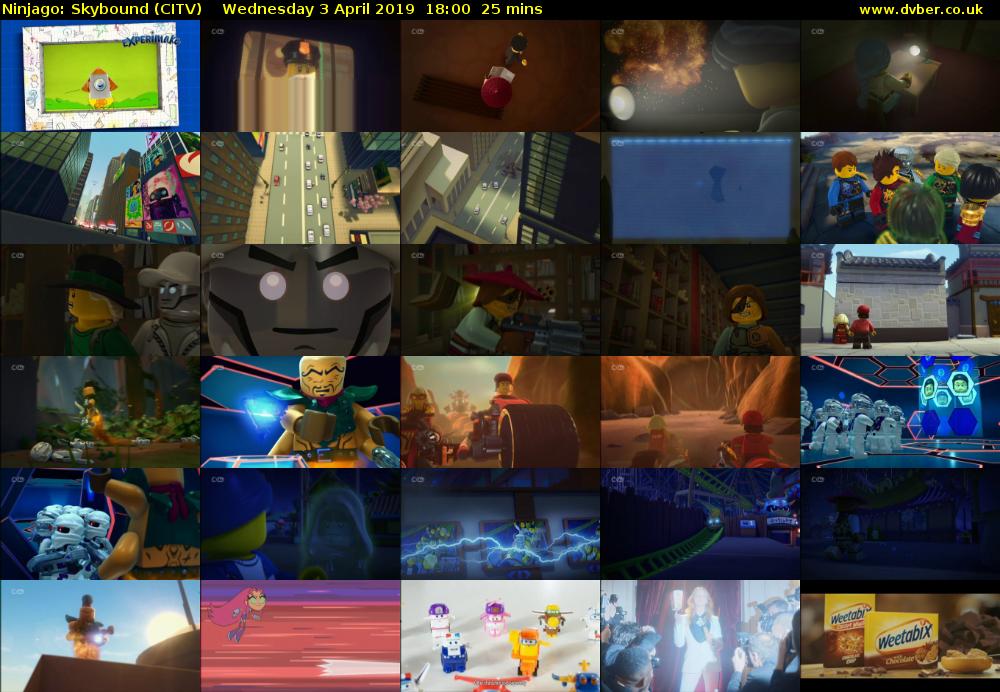 Ninjago: Skybound (CITV) Wednesday 3 April 2019 18:00 - 18:25