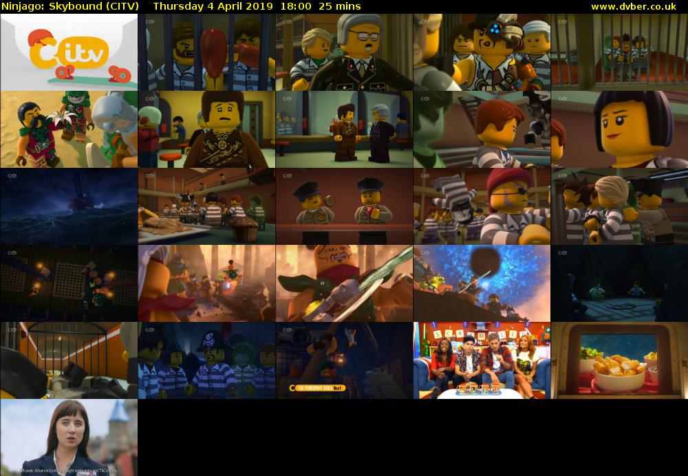 Ninjago: Skybound (CITV) Thursday 4 April 2019 18:00 - 18:25