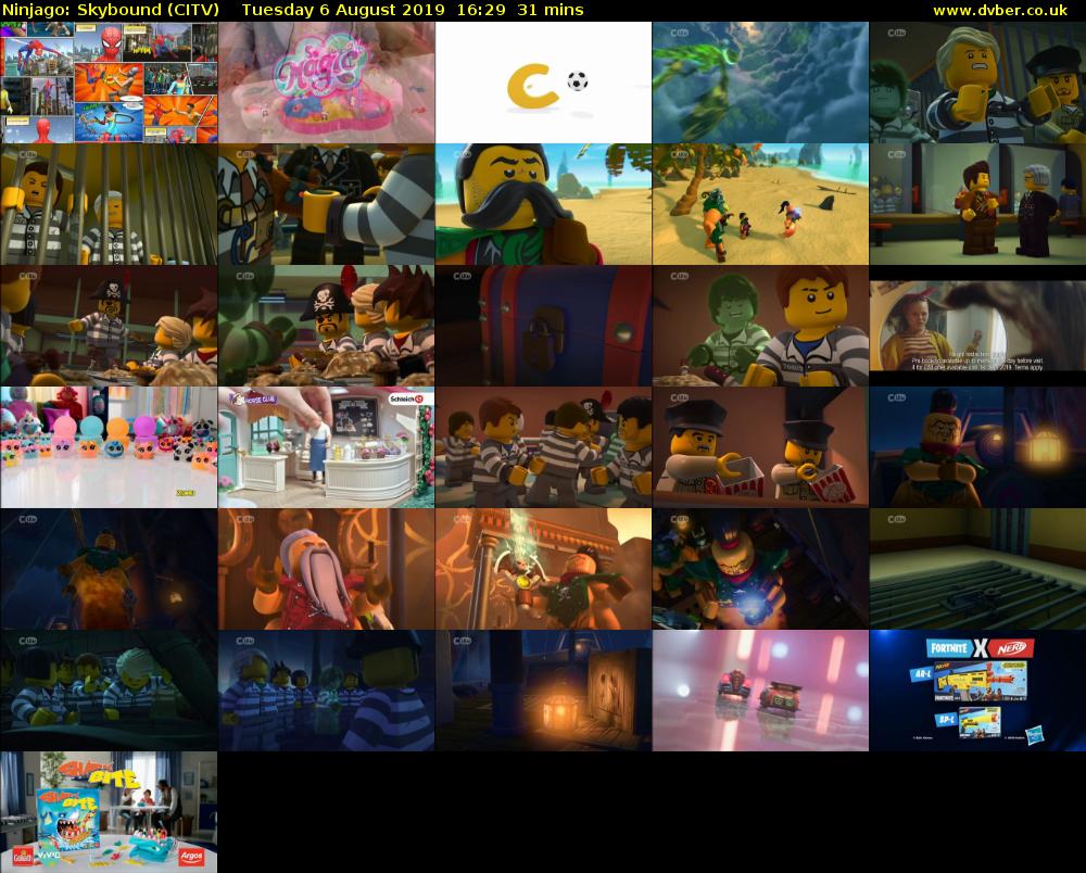 Ninjago: Skybound (CITV) Tuesday 6 August 2019 16:29 - 17:00