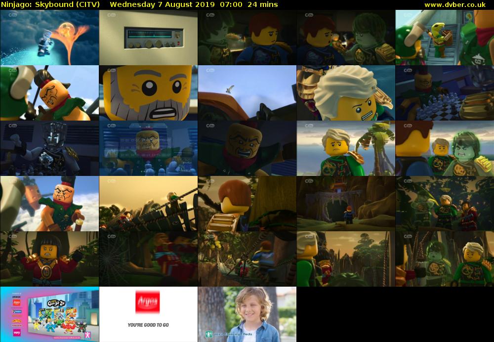 Ninjago: Skybound (CITV) Wednesday 7 August 2019 07:00 - 07:24