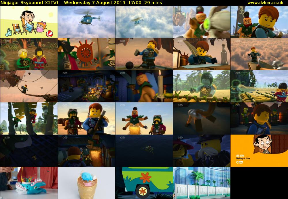 Ninjago: Skybound (CITV) Wednesday 7 August 2019 17:00 - 17:29