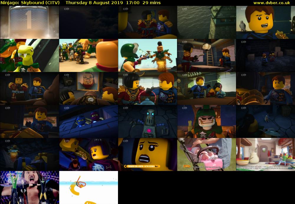 Ninjago: Skybound (CITV) Thursday 8 August 2019 17:00 - 17:29