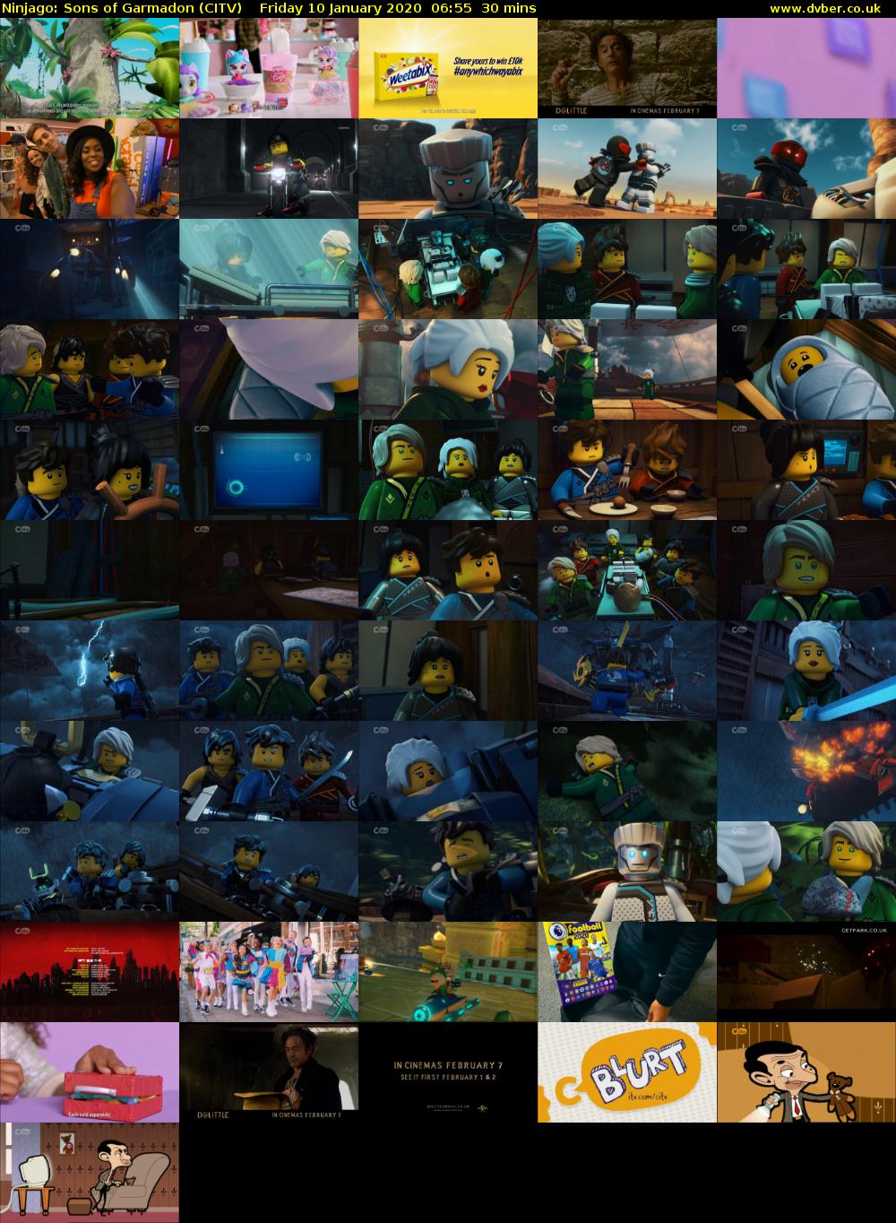 Ninjago: Sons of Garmadon (CITV) Friday 10 January 2020 06:55 - 07:25