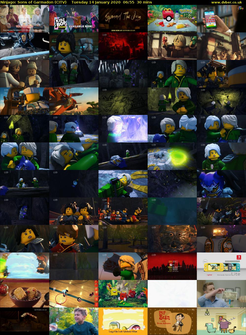 Ninjago: Sons of Garmadon (CITV) Tuesday 14 January 2020 06:55 - 07:25