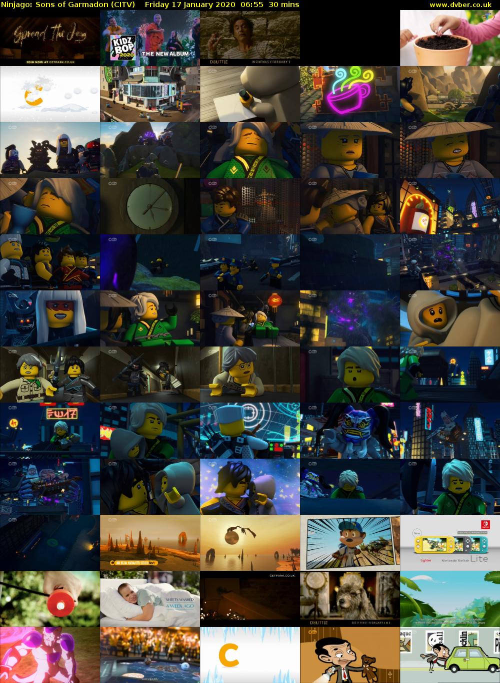 Ninjago: Sons of Garmadon (CITV) Friday 17 January 2020 06:55 - 07:25