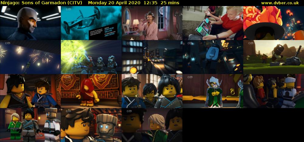 Ninjago: Sons of Garmadon (CITV) Monday 20 April 2020 12:35 - 13:00