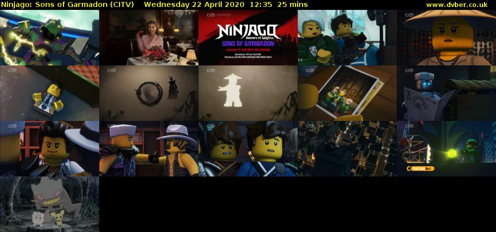 Ninjago: Sons of Garmadon (CITV) Wednesday 22 April 2020 12:35 - 13:00