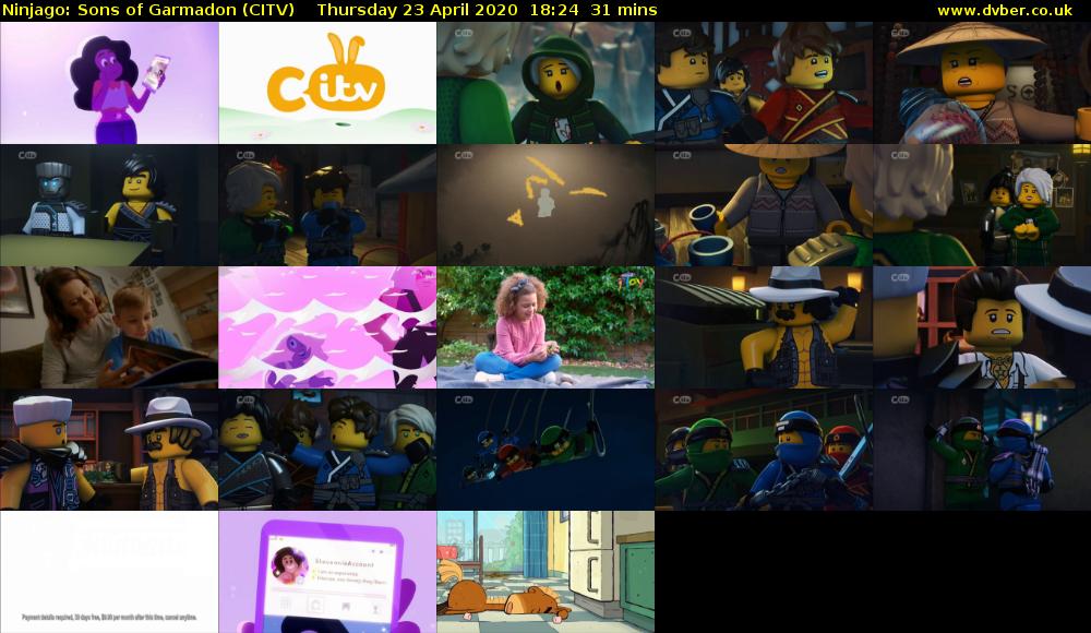 Ninjago: Sons of Garmadon (CITV) Thursday 23 April 2020 18:24 - 18:55