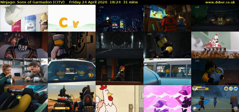 Ninjago: Sons of Garmadon (CITV) Friday 24 April 2020 18:24 - 18:55
