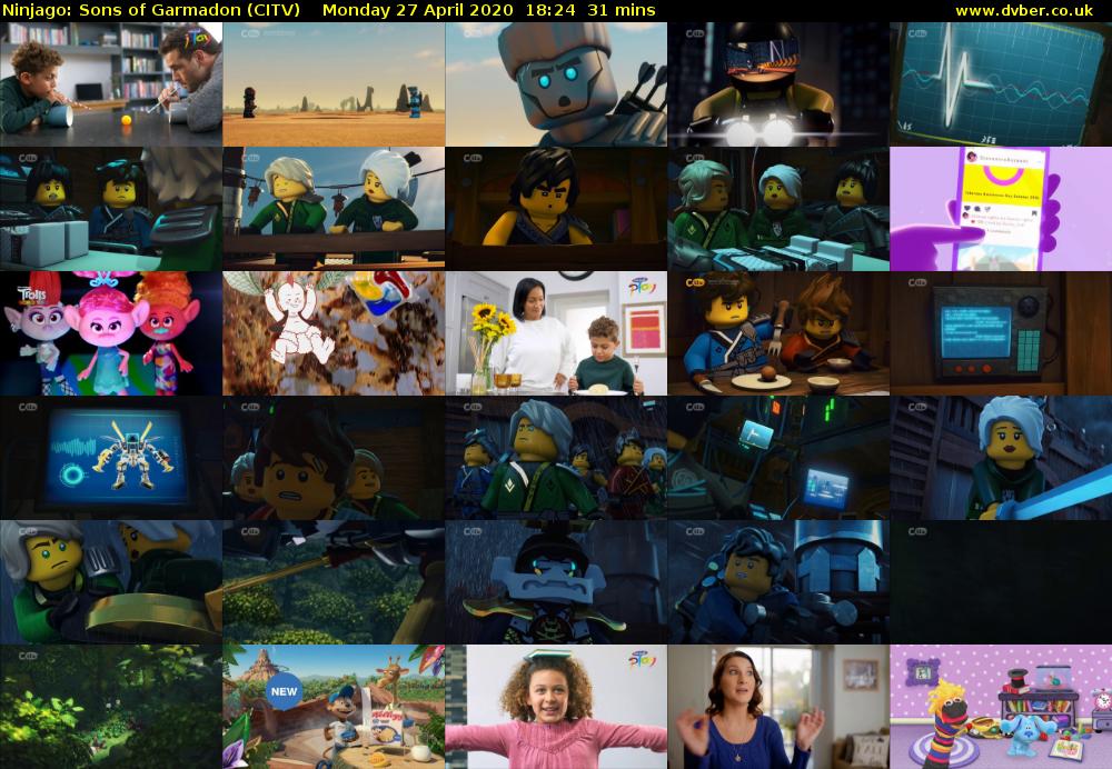 Ninjago: Sons of Garmadon (CITV) Monday 27 April 2020 18:24 - 18:55