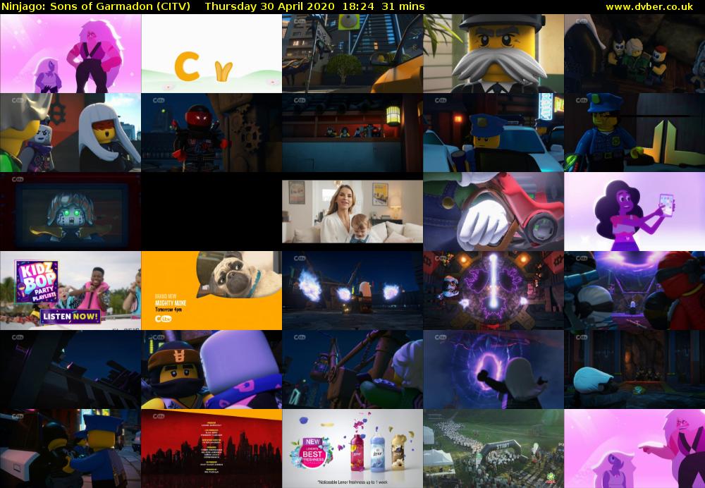 Ninjago: Sons of Garmadon (CITV) Thursday 30 April 2020 18:24 - 18:55