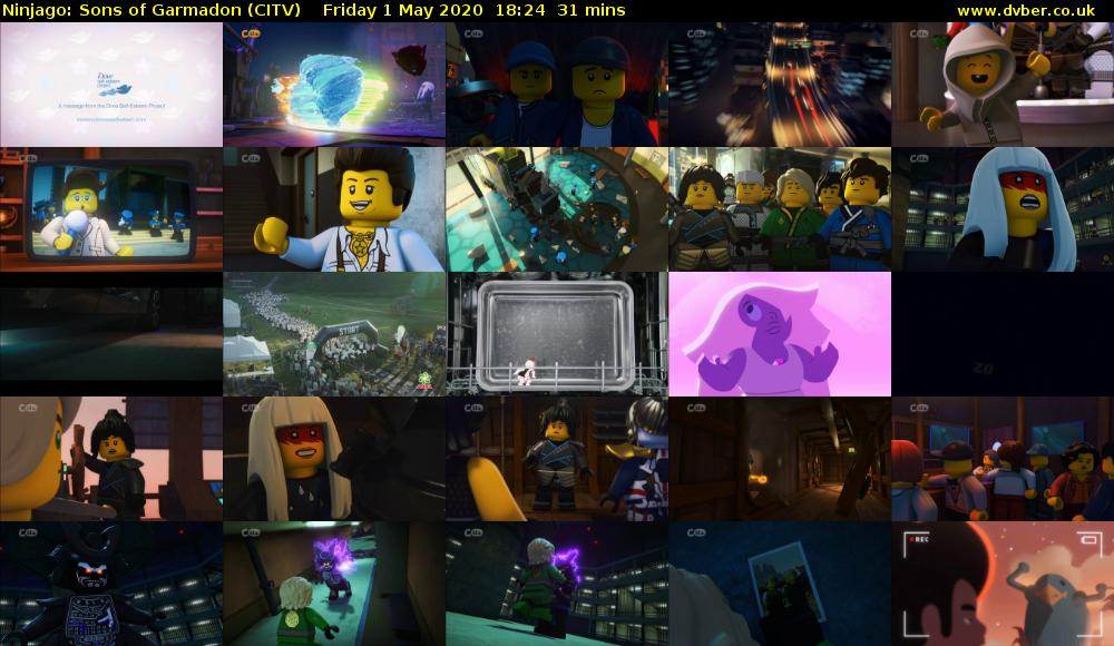 Ninjago: Sons of Garmadon (CITV) Friday 1 May 2020 18:24 - 18:55