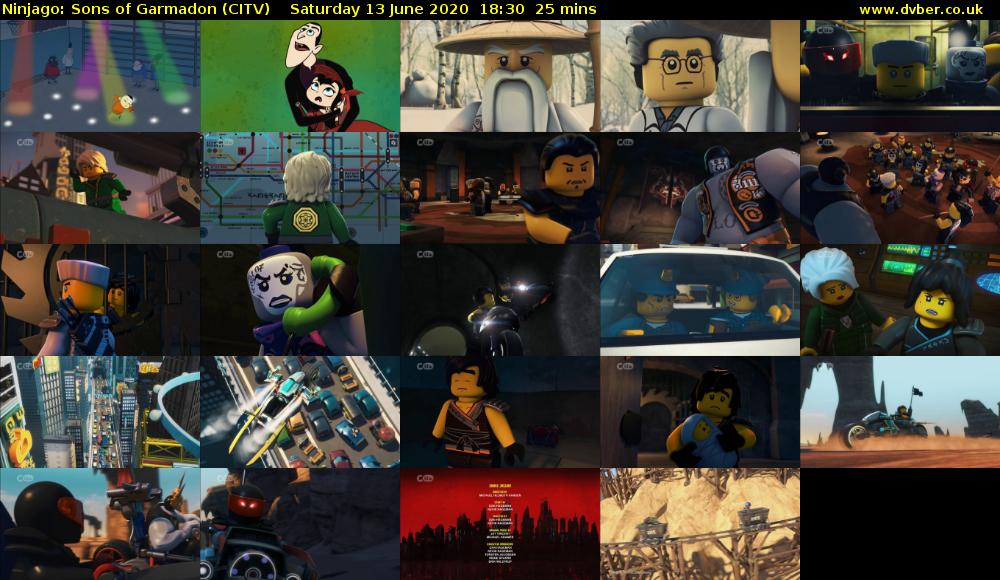 Ninjago: Sons of Garmadon (CITV) Saturday 13 June 2020 18:30 - 18:55