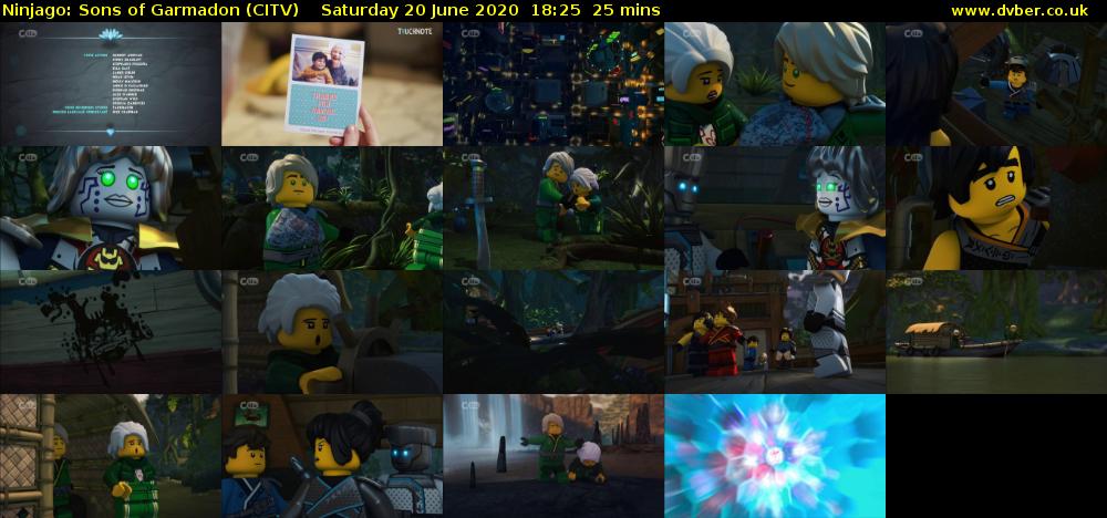 Ninjago: Sons of Garmadon (CITV) Saturday 20 June 2020 18:25 - 18:50