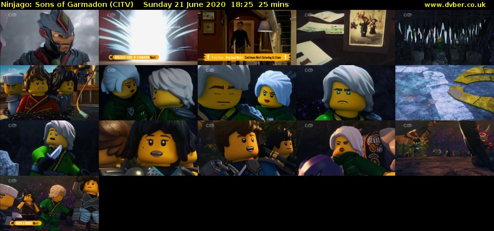 Ninjago: Sons of Garmadon (CITV) Sunday 21 June 2020 18:25 - 18:50
