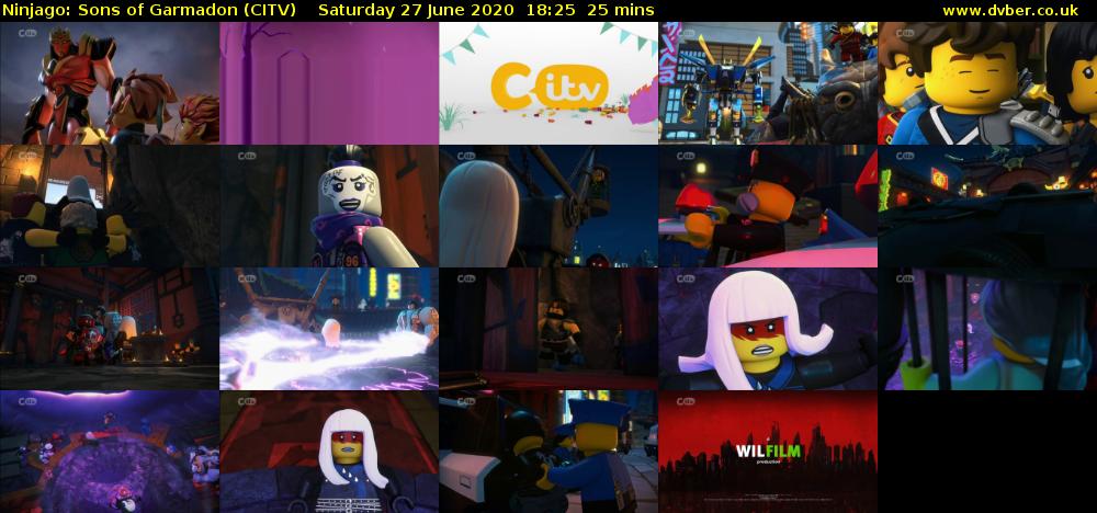 Ninjago: Sons of Garmadon (CITV) Saturday 27 June 2020 18:25 - 18:50