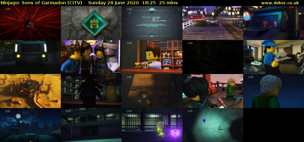 Ninjago: Sons of Garmadon (CITV) Sunday 28 June 2020 18:25 - 18:50