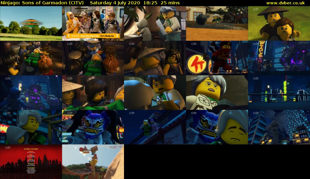 Ninjago: Sons of Garmadon (CITV) Saturday 4 July 2020 18:25 - 18:50