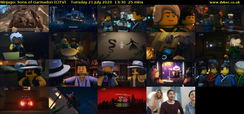 Ninjago: Sons of Garmadon (CITV) Tuesday 21 July 2020 13:30 - 13:55