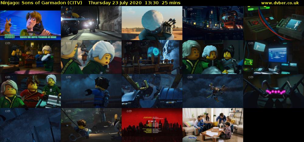 Ninjago: Sons of Garmadon (CITV) Thursday 23 July 2020 13:30 - 13:55