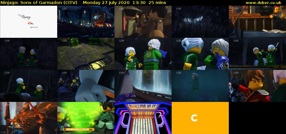 Ninjago: Sons of Garmadon (CITV) Monday 27 July 2020 13:30 - 13:55