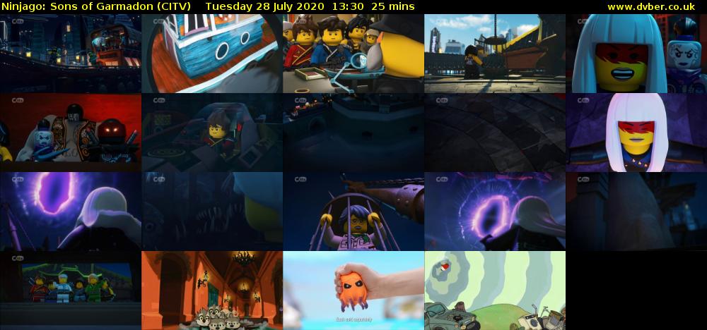 Ninjago: Sons of Garmadon (CITV) Tuesday 28 July 2020 13:30 - 13:55