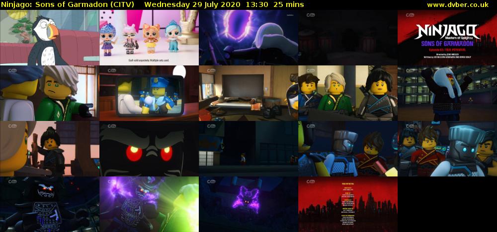Ninjago: Sons of Garmadon (CITV) Wednesday 29 July 2020 13:30 - 13:55