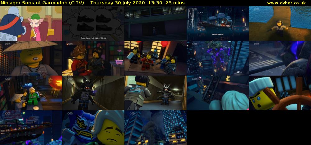 Ninjago: Sons of Garmadon (CITV) Thursday 30 July 2020 13:30 - 13:55
