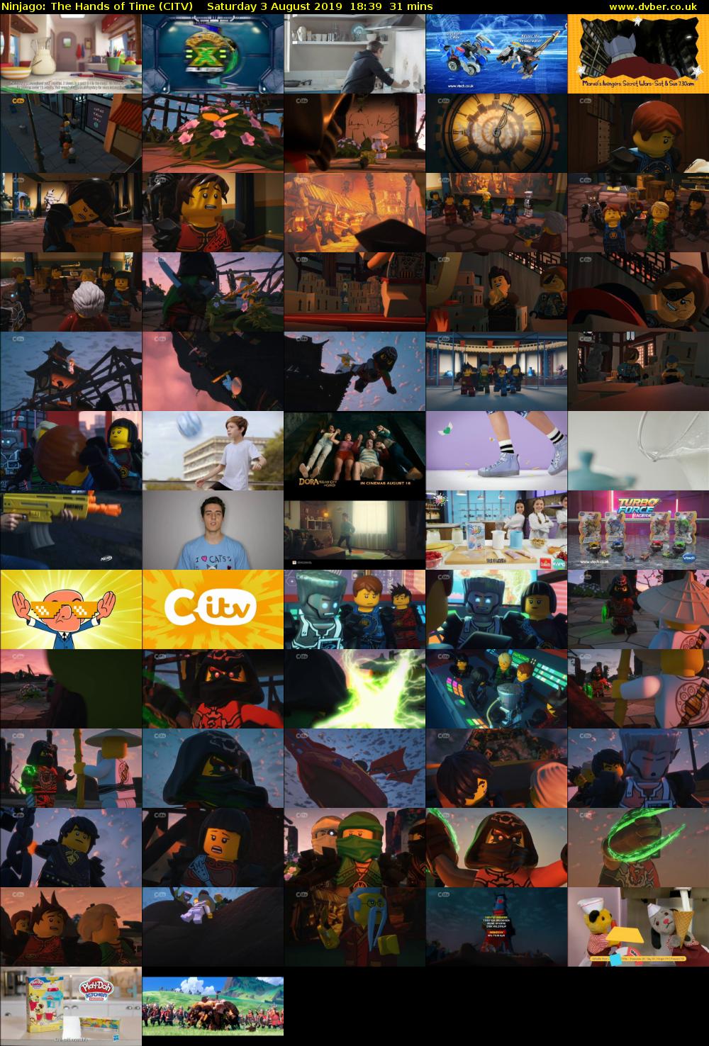 Ninjago: The Hands of Time (CITV) Saturday 3 August 2019 18:39 - 19:10